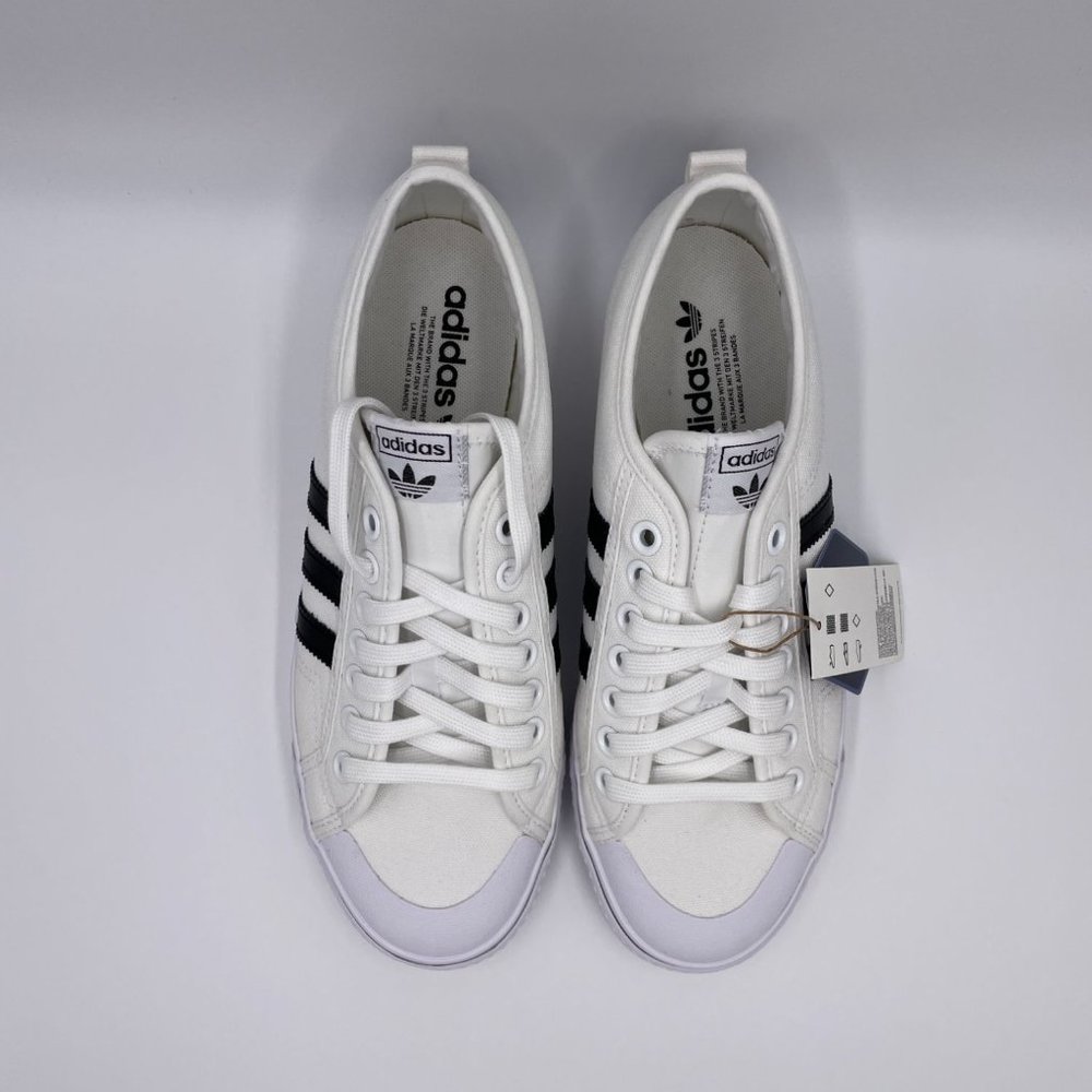 Adidas Nizza White / Black Mens Shoes - Picture 5 of 8